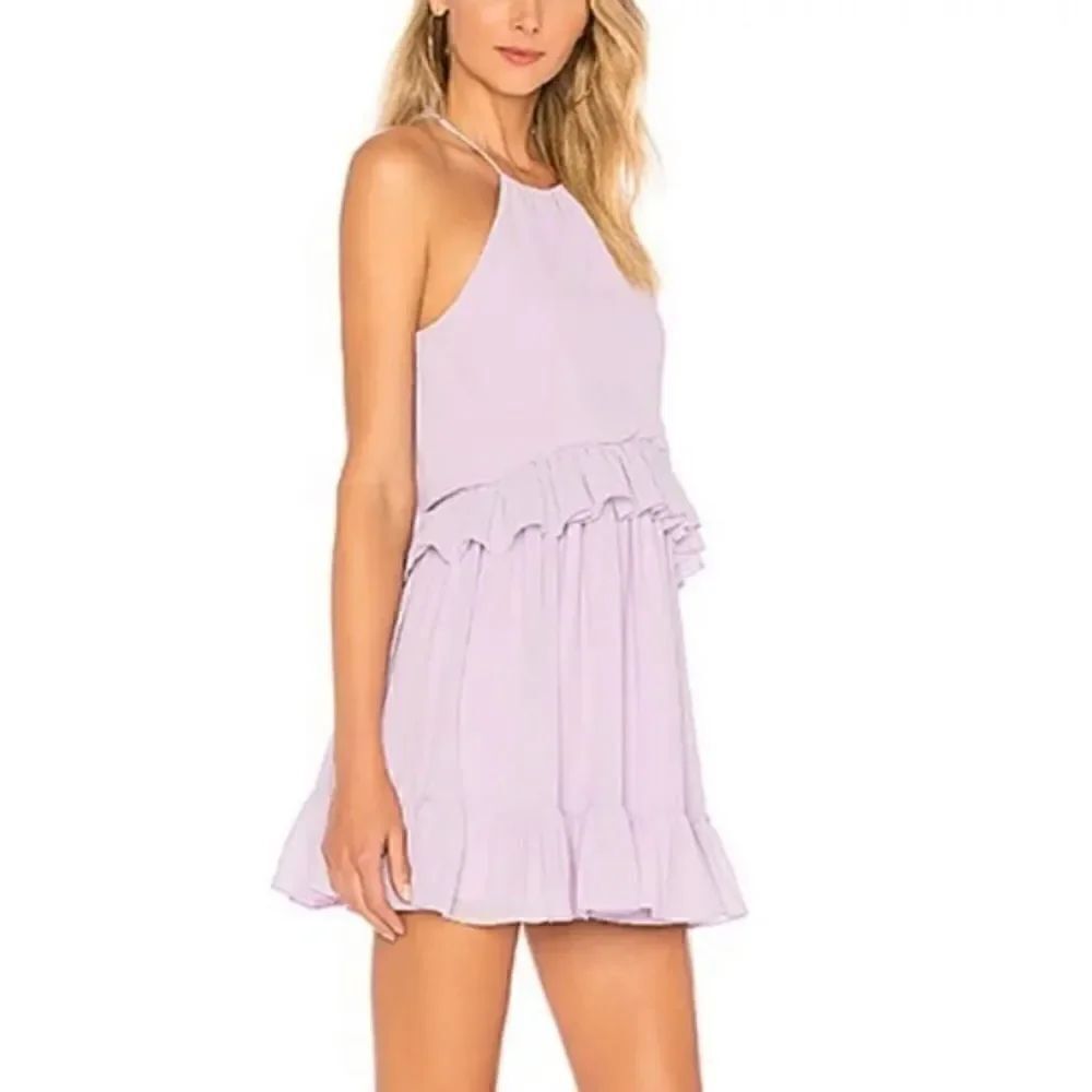 NEW LOVERS + FRIENDS Lilac Ruffle Dress